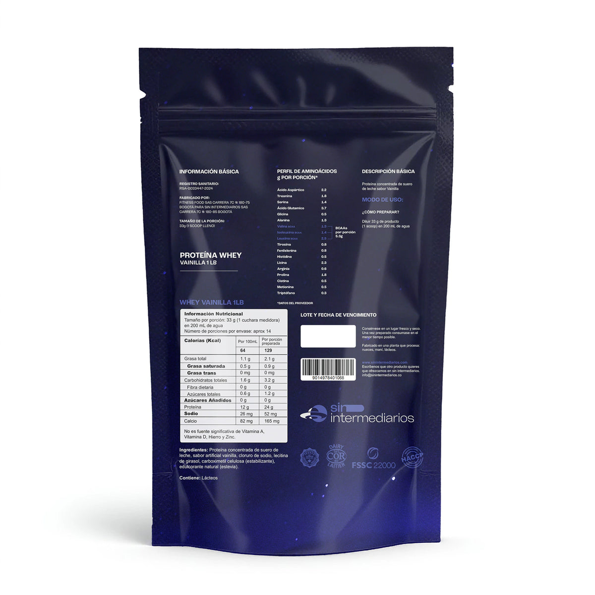 Proteína Whey - Vainilla