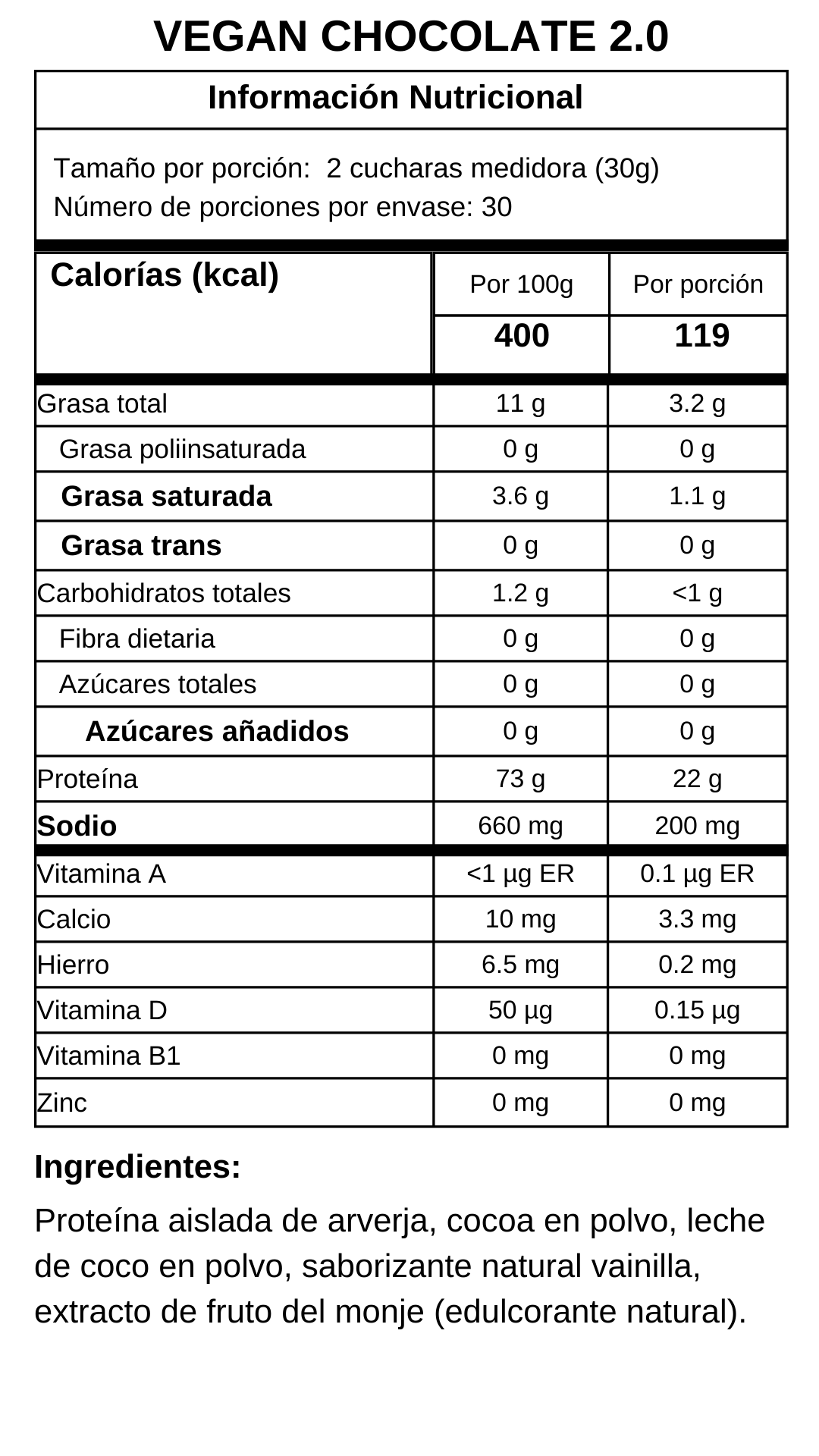 Proteína Vegetal - 2 Libras (910g)