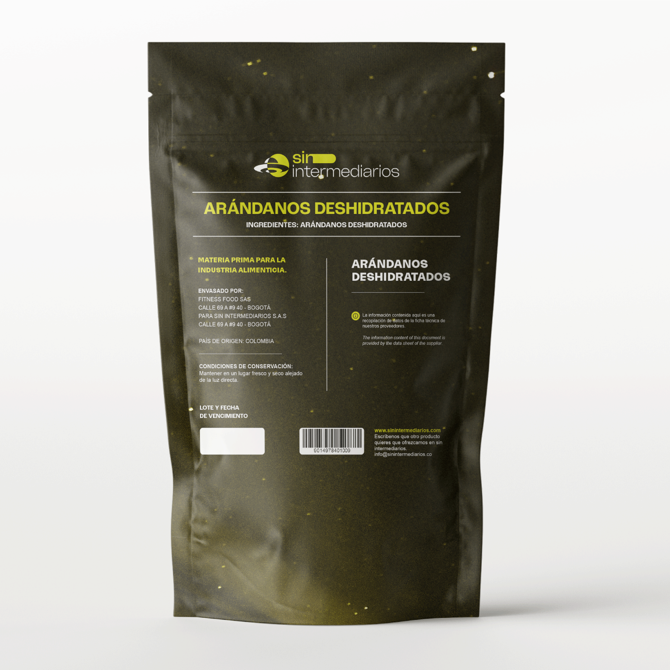Arándanos Deshidratados - 1 Libra (455g)