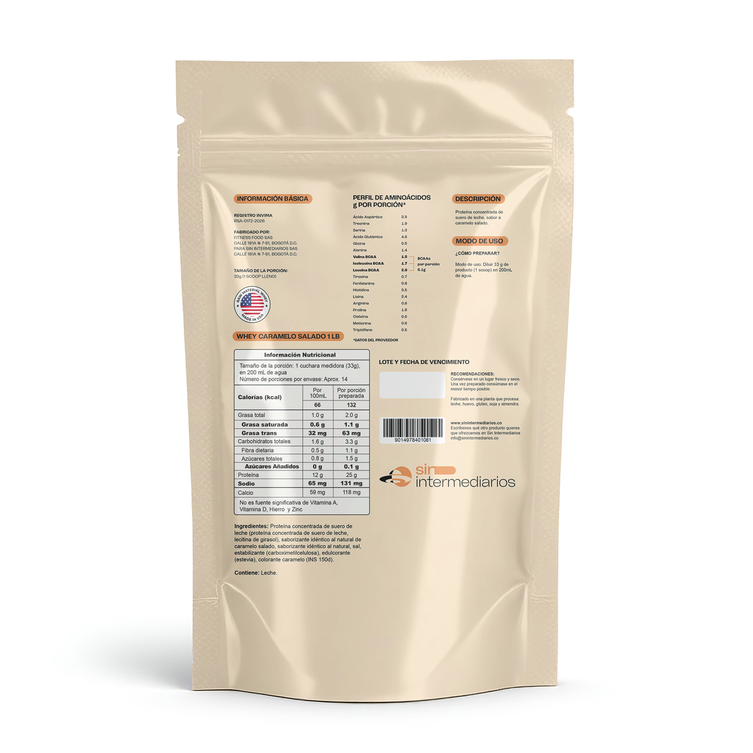 Proteína Whey - Caramelo Salado