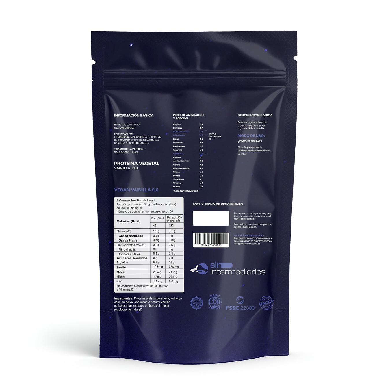 Proteína Vegan - Vainilla