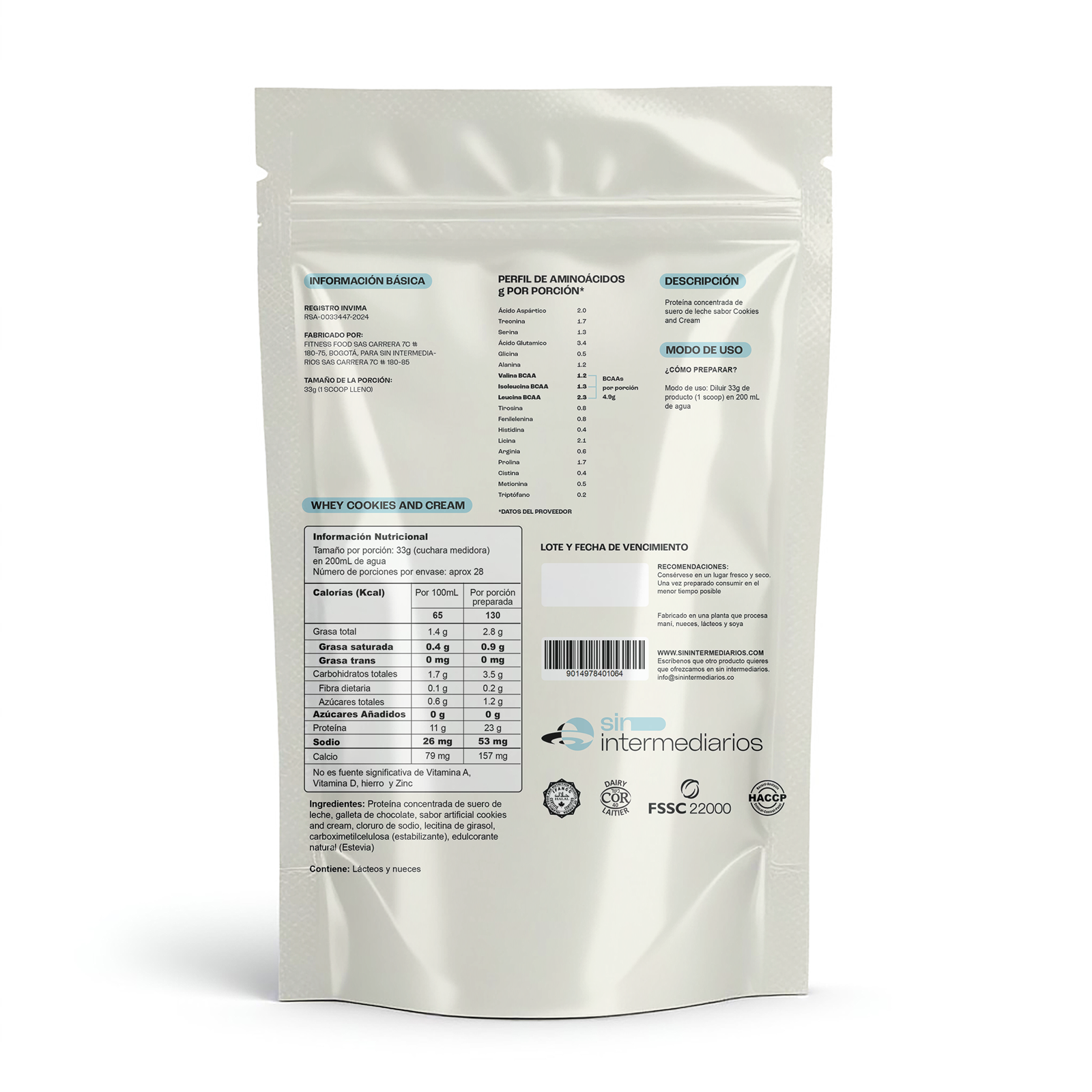 Proteína Whey - Cookies & Cream