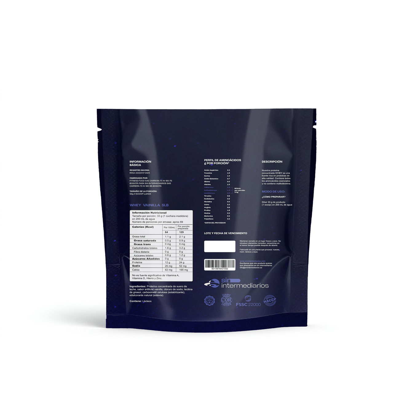 Proteína Whey - Vainilla