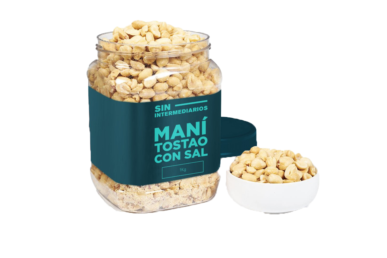 Maní Tostado con Sal - 1000g (1Kg)