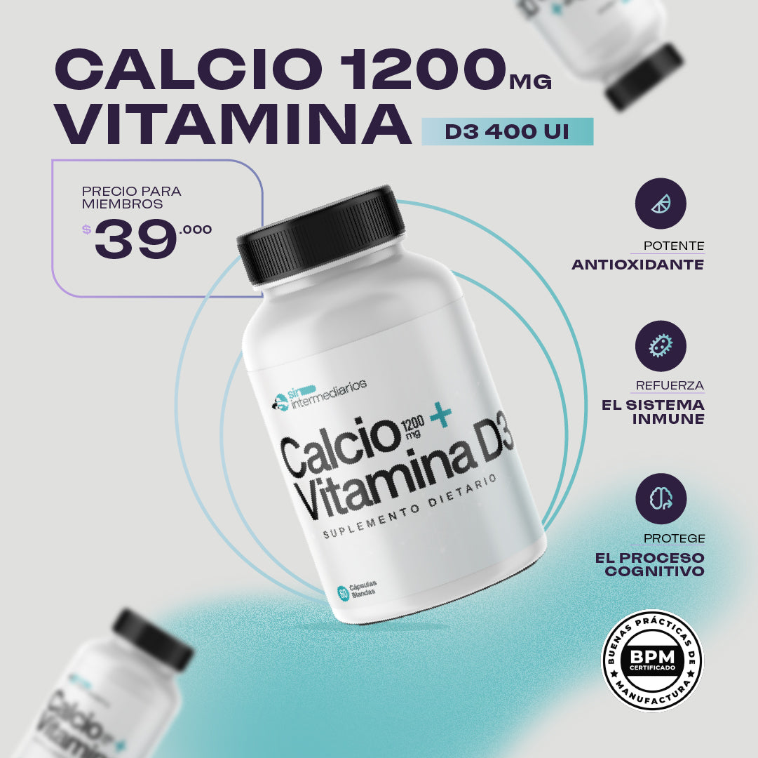 Cápsulas Calcio + Vitamina D3
