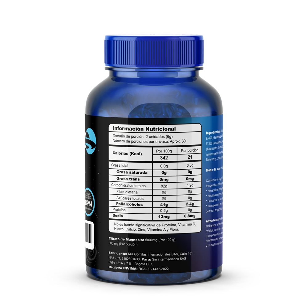 Gomas con Citrato de Magnesio