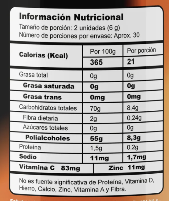 Gomas con Vitamina C + Zinc