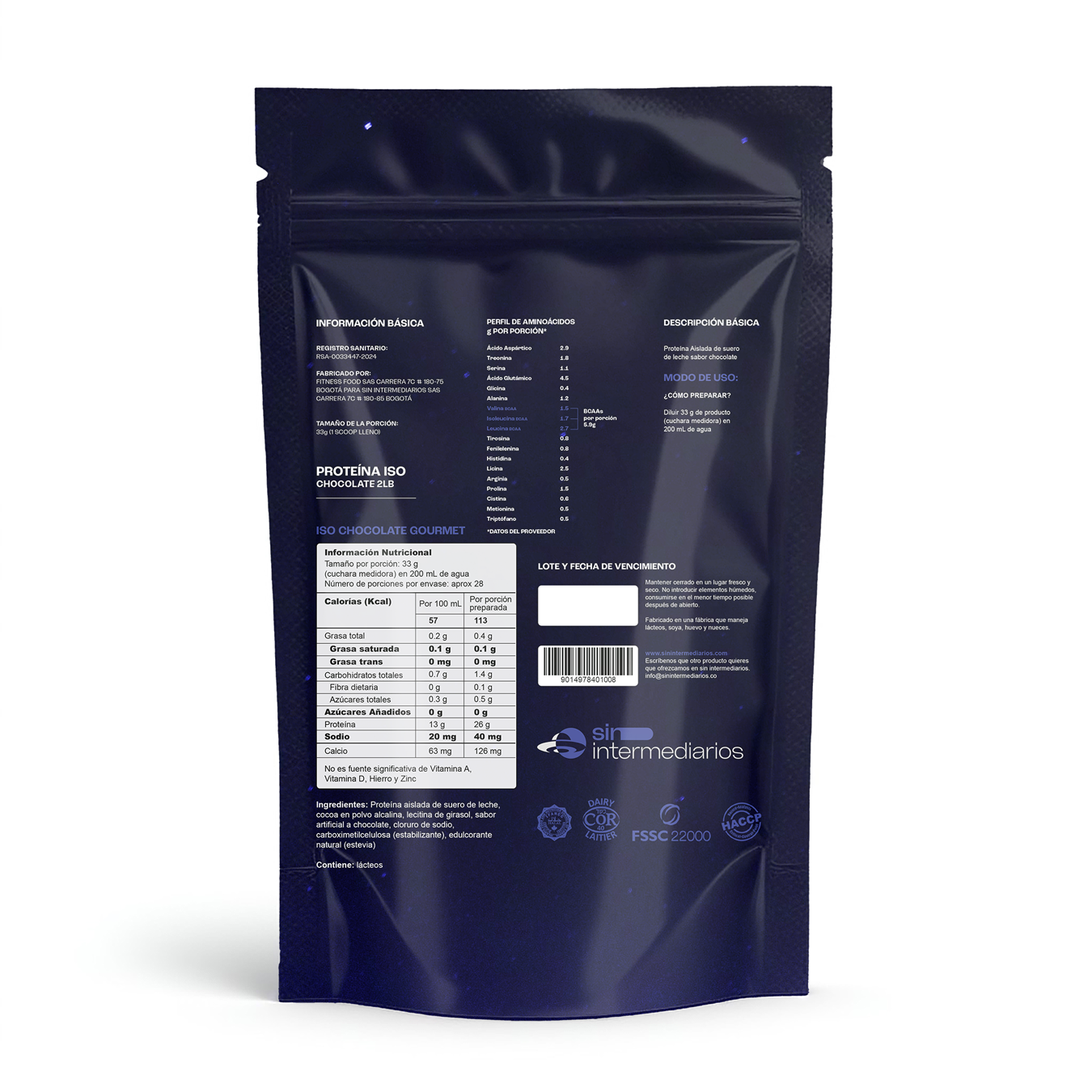 Proteína Aislada (ISO) - 2 Libras (910g)