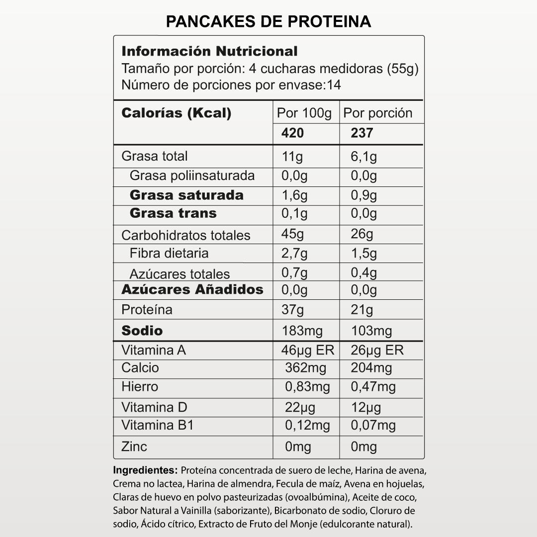 Pancakes de Proteína - 770g