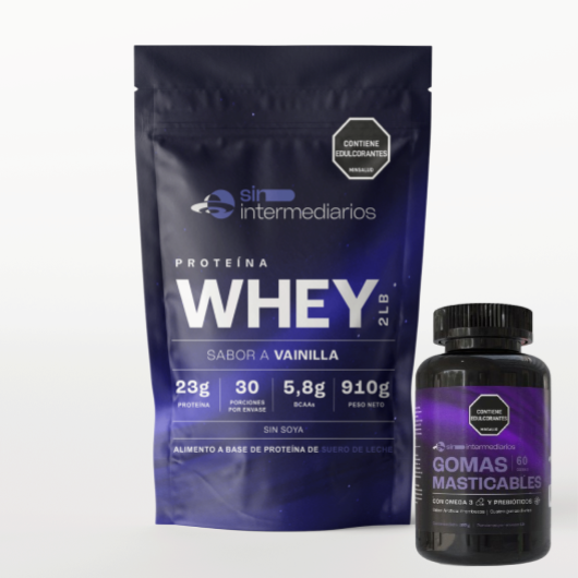 Combo Proteína Whey + Gomas Funcionales