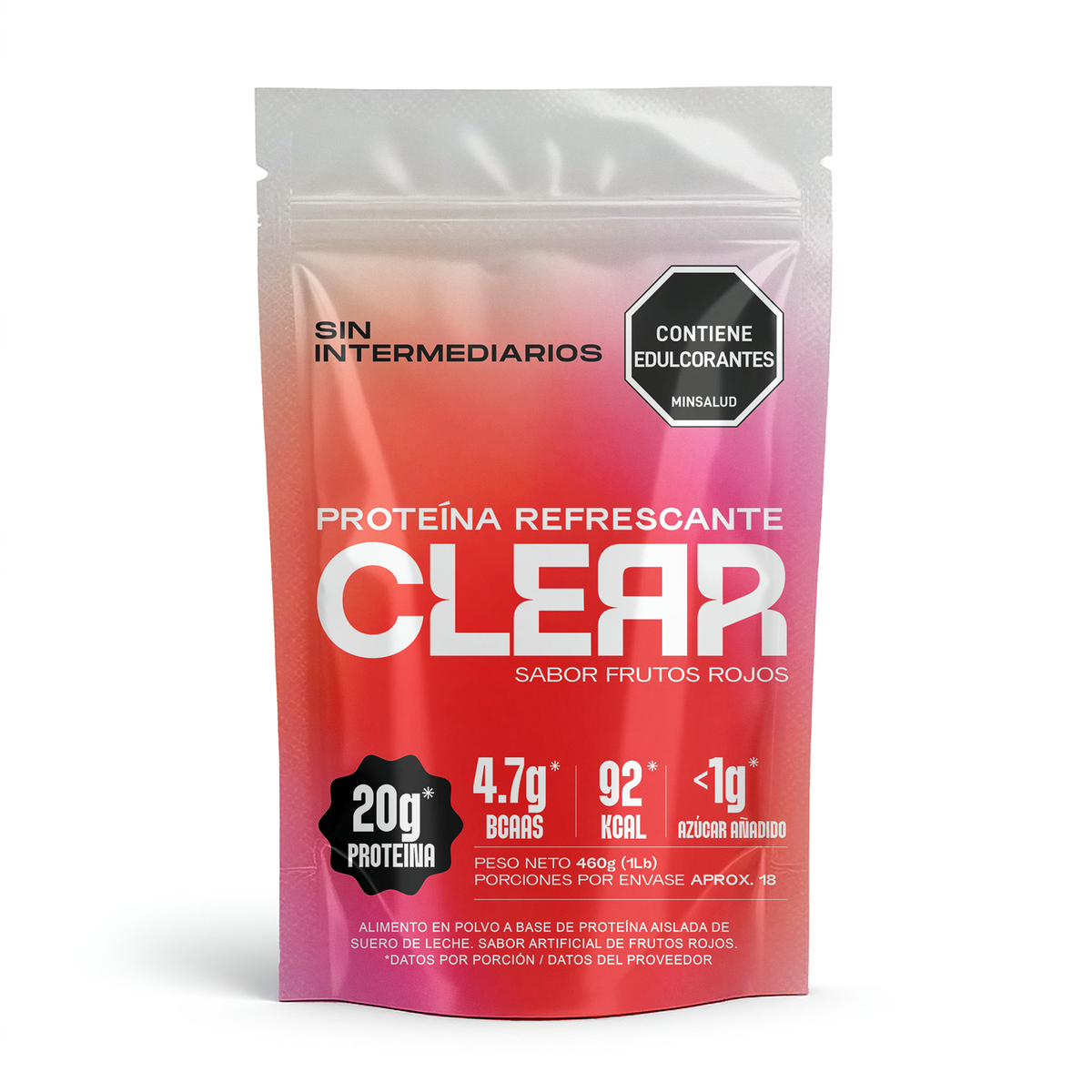 Clear (Proteína refrescante) - Sabor Frutos Rojos