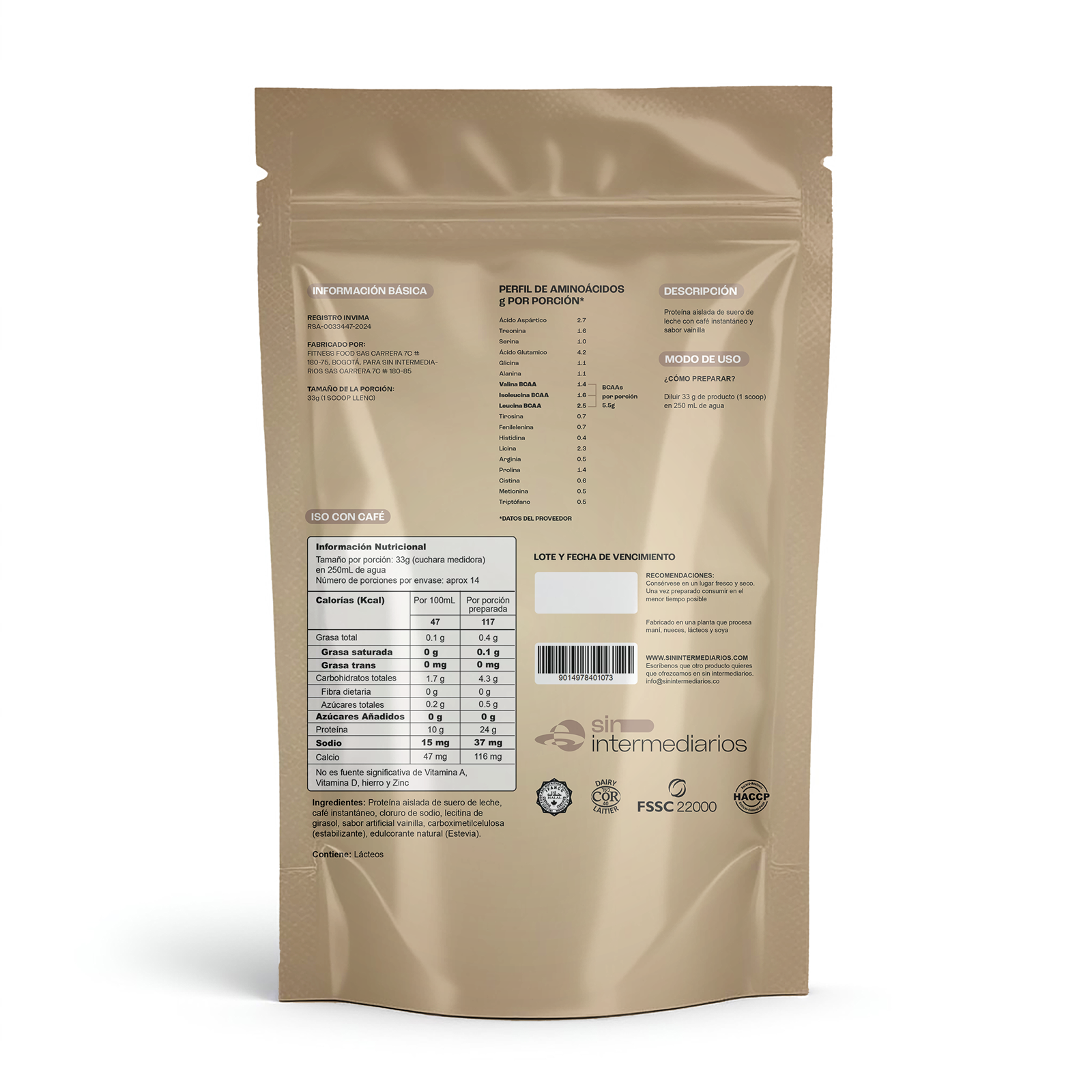Proteína Aislada (ISO)