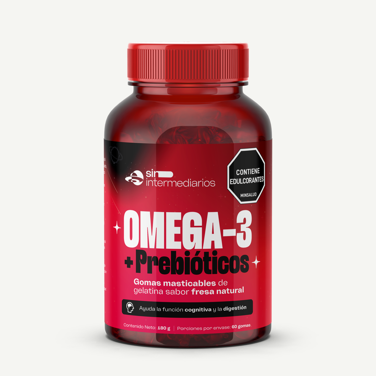 Gomas con Omega 3 DHA y Prebióticos