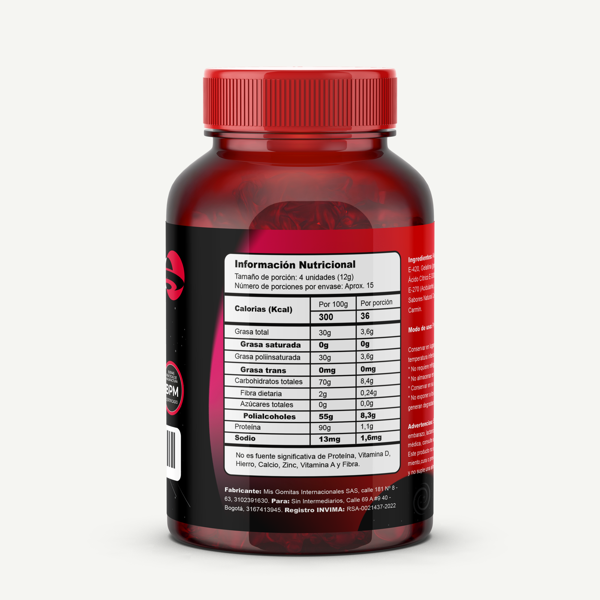 Gomas con Omega 3 DHA y Prebióticos