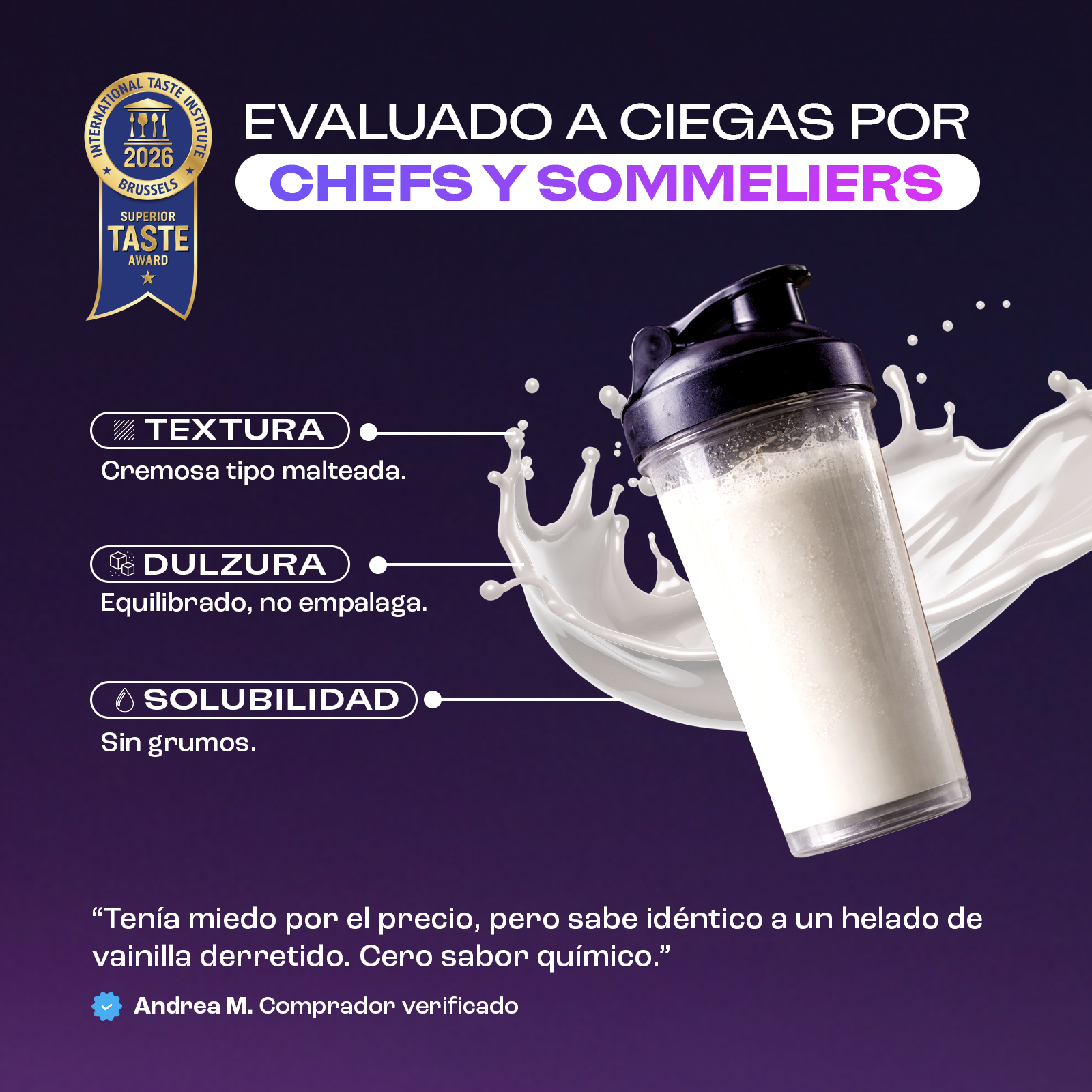 Evaluado a ciegas por chefs y someliers